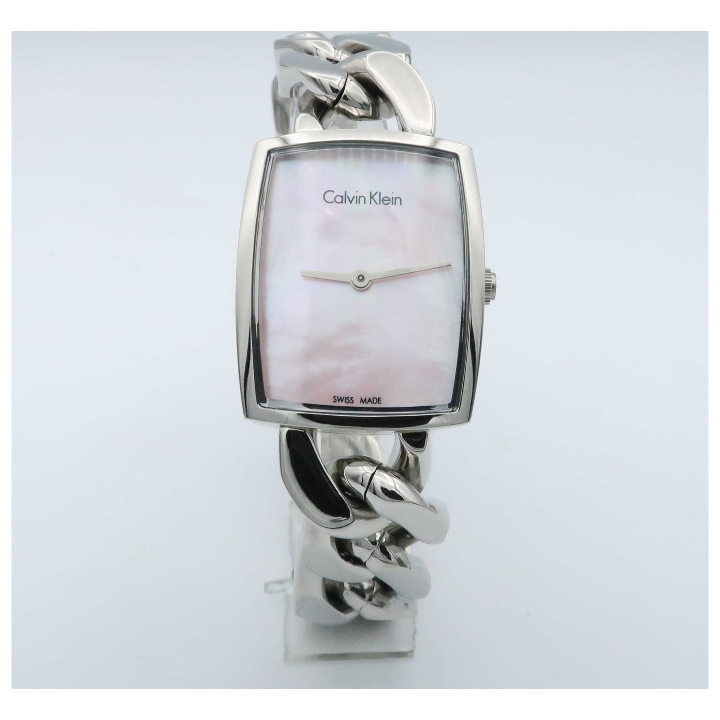 Front view of Calvin Klein Amaze Women's Swiss Quartz (Battery-Powered) Watch K5D2M12E-SDV