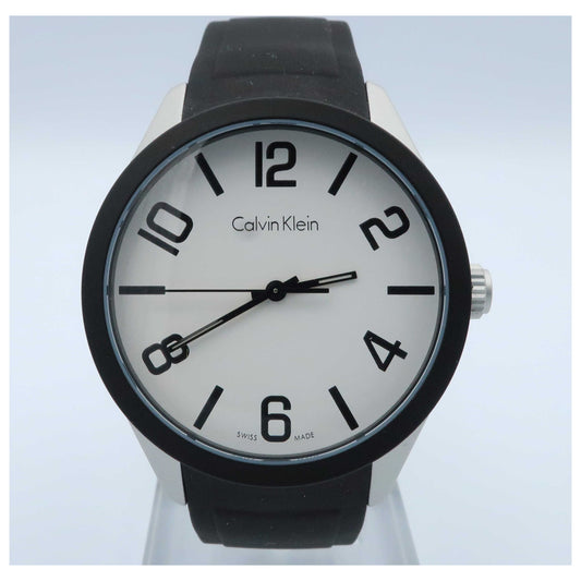 Front view of Calvin Klein Color Men's Swiss Quartz (Battery-Powered) Watch K5E51CB2-SDV