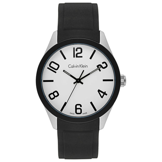 Front view of Calvin Klein Color Men's Swiss Quartz (Battery-Powered) Watch K5E51CB2