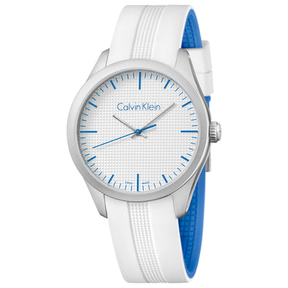 Front view of Calvin Klein Color Men's Swiss Quartz (Battery-Powered) Watch K5E51FK6
