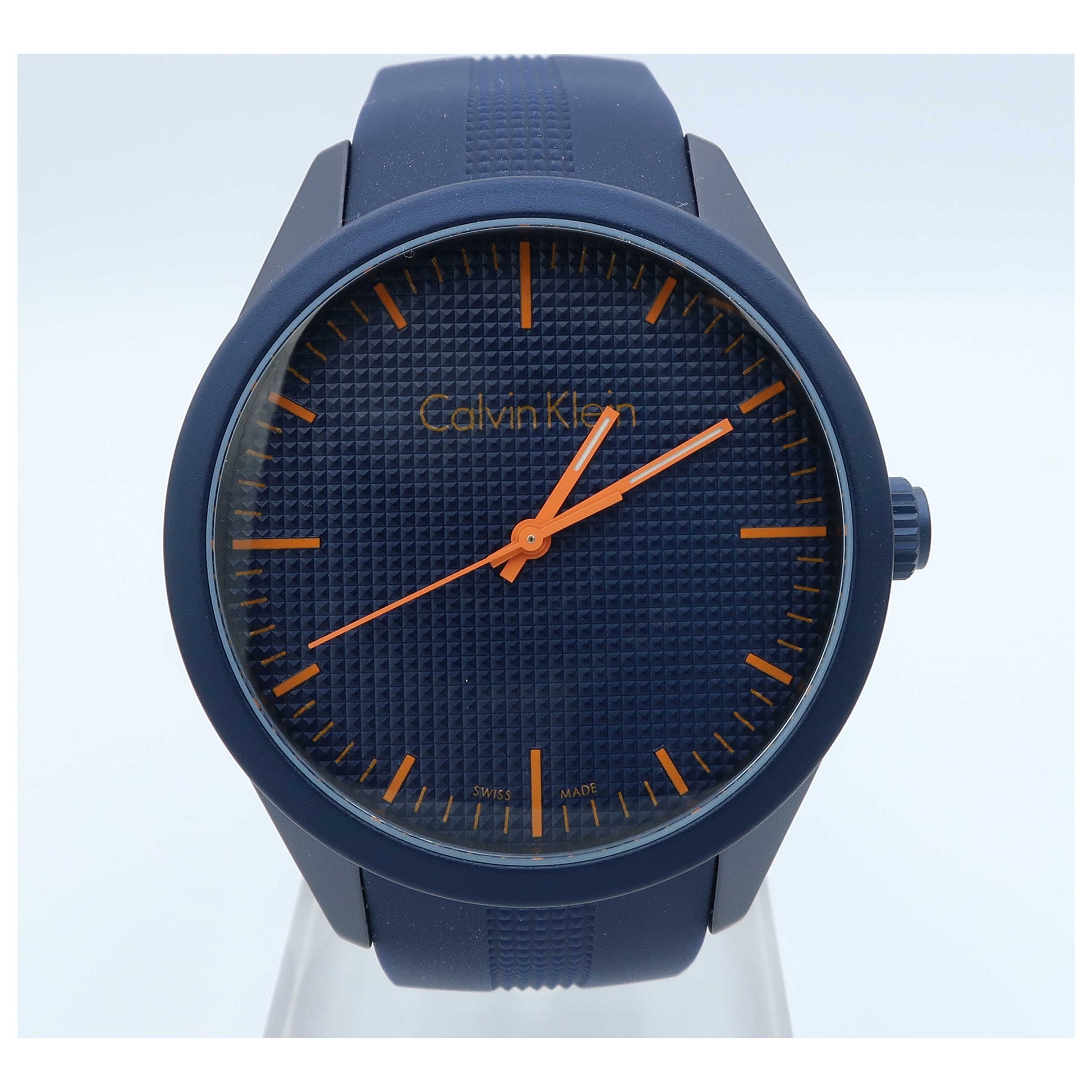 Front view of Calvin Klein Color Men's Swiss Quartz (Battery-Powered) Watch K5E51GVN-SDV