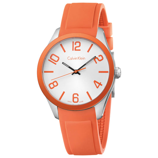 Front view of Calvin Klein Color Men's Swiss Quartz (Battery-Powered) Watch K5E51YY6