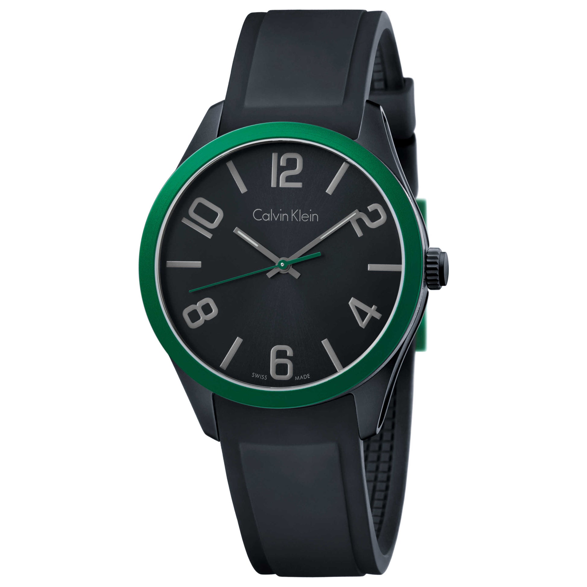 Front view of Calvin Klein Color Men's Swiss Quartz (Battery-Powered) Watch K5E51ZB1