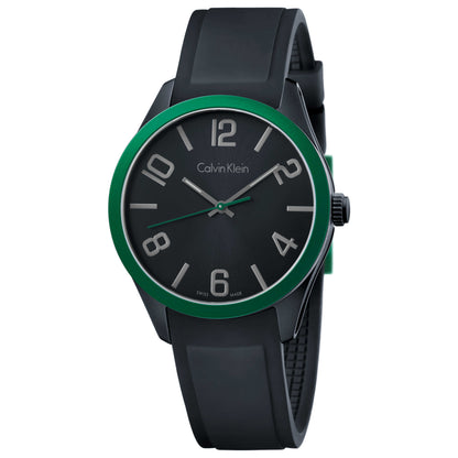 Front view of Calvin Klein Color Men's Swiss Quartz (Battery-Powered) Watch K5E51ZB1