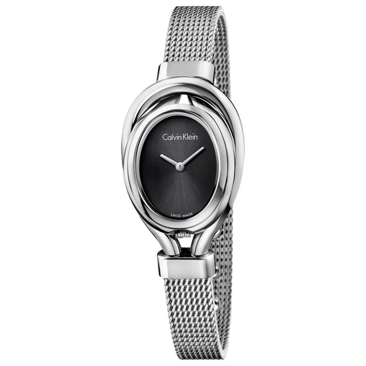 Front view of Calvin Klein Belt Women's Swiss Quartz (Battery-Powered) Watch K5H23121