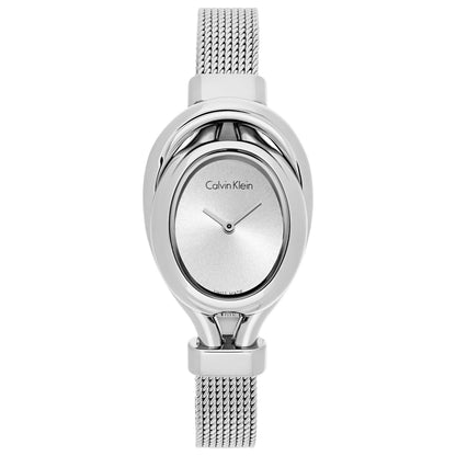 Front view of Calvin Klein Belt Women's Swiss Quartz (Battery-Powered) Watch K5H23126