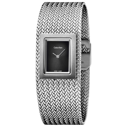 Front view of Calvin Klein Mesh Women's Swiss Quartz (Battery-Powered) Watch K5L13131