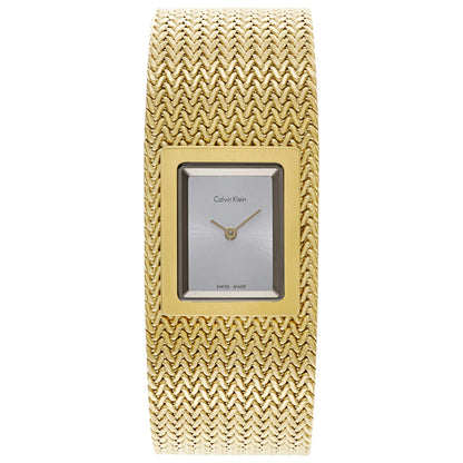 Front view of Calvin Klein Mesh Women's Swiss Quartz (Battery-Powered) Watch K5L13536