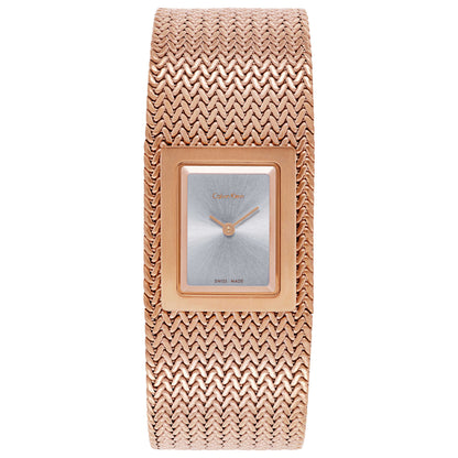 Front view of Calvin Klein Mesh Women's Swiss Quartz (Battery-Powered) Watch K5L13636
