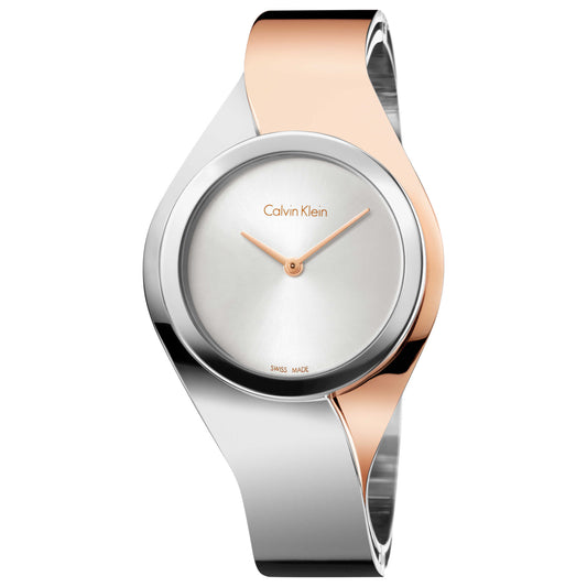 Front view of Calvin Klein Senses Women's Swiss Quartz (Battery-Powered) Watch K5N2S1Z6