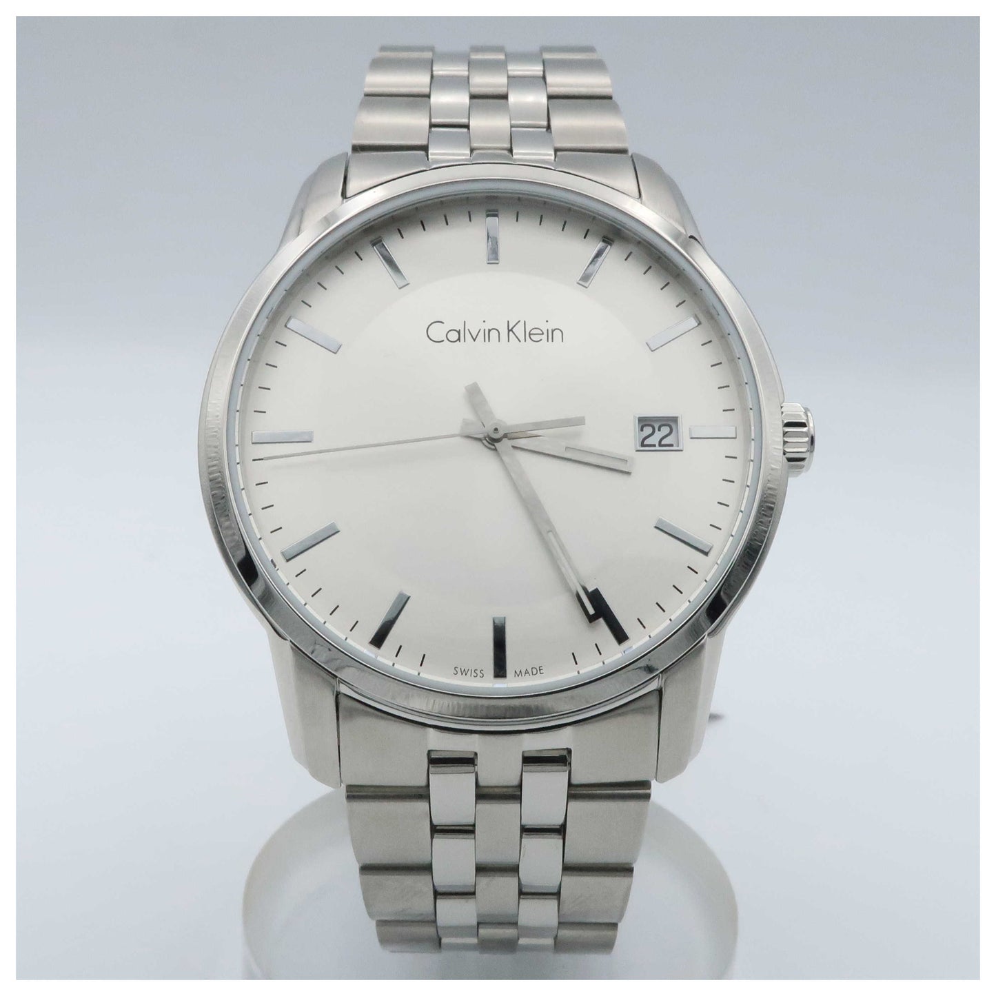 Front view of Calvin Klein Infinite Men's Swiss Quartz (Battery-Powered) Watch K5S31146-SD