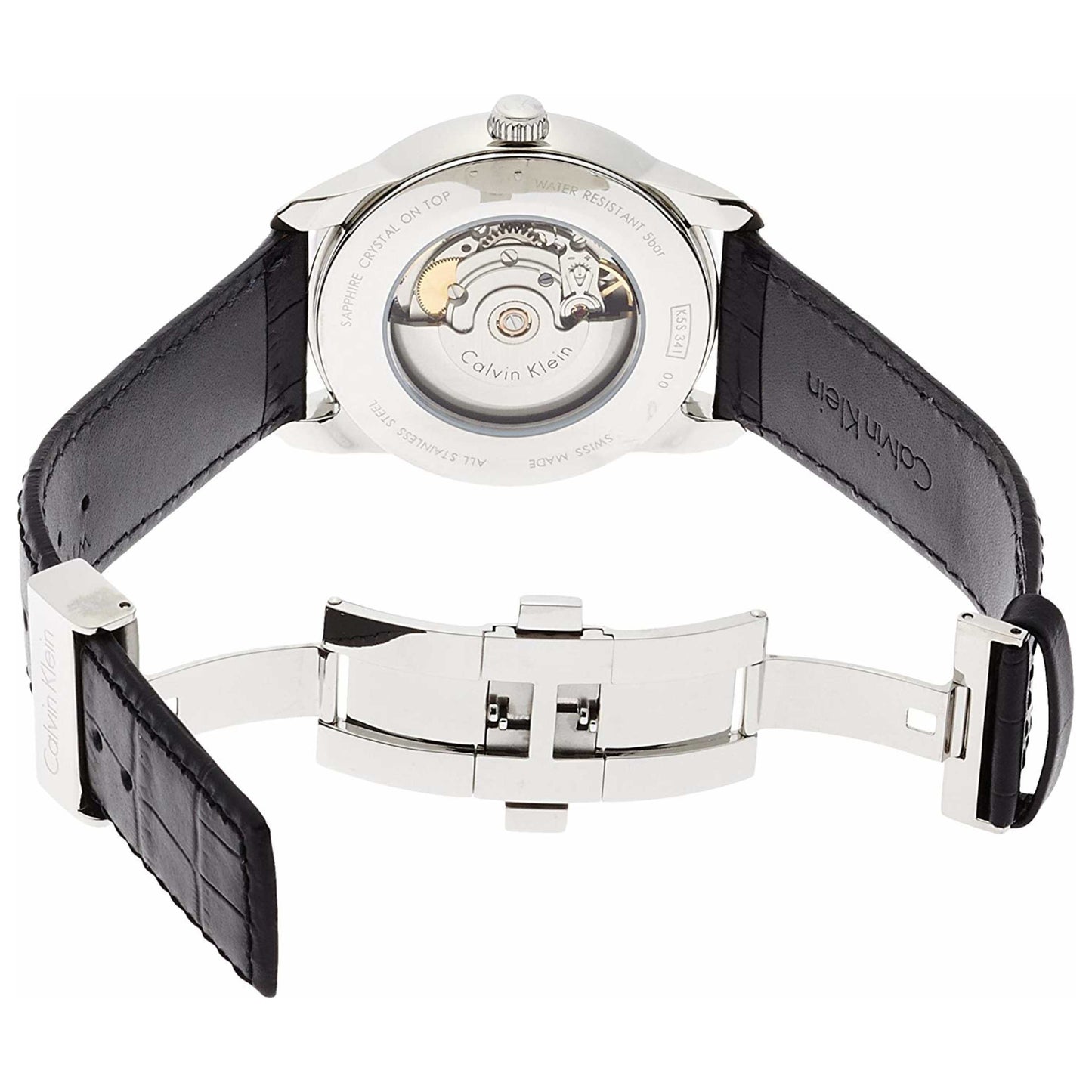 Back view of Calvin Klein Infinite Men's Automatic Watch K5S341CX