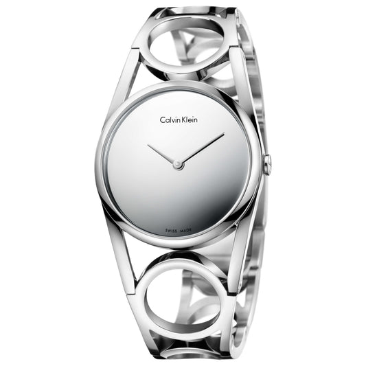 Front view of Calvin Klein Round Women's Swiss Quartz (Battery-Powered) Watch K5U2M148