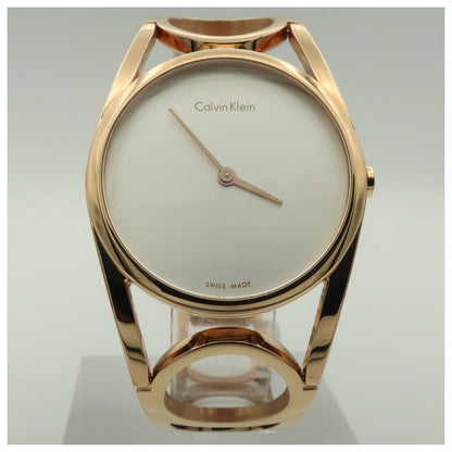 Front view of Calvin Klein Round Women's Swiss Quartz (Battery-Powered) Watch K5U2M646-PO