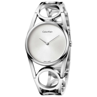 Front view of Calvin Klein Round Women's Quartz Watch K5U2S146