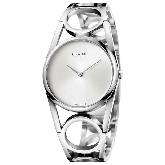 Front view of Calvin Klein Round Women's Quartz Watch K5U2S146