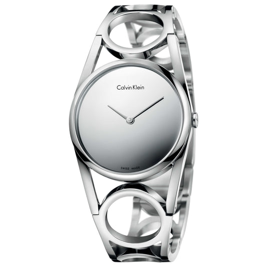 Front view of Calvin Klein Round Women's Swiss Quartz (Battery-Powered) Watch K5U2S148