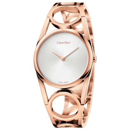 Front view of Calvin Klein Round Women's Quartz Watch K5U2S646