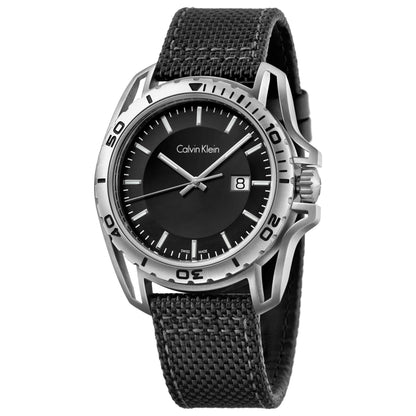 Front view of Calvin Klein Earth Men's Swiss Quartz (Battery-Powered) Watch K5Y31TB1
