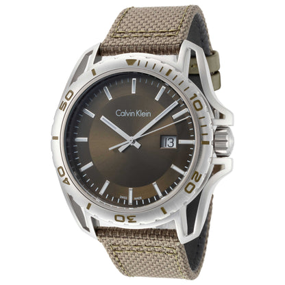 Front view of Calvin Klein Earth Men's Quartz Watch K5Y31XWL