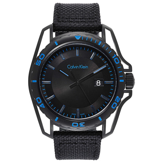 Front view of Calvin Klein Earth Men's Swiss Quartz (Battery-Powered) Watch K5Y31YB1