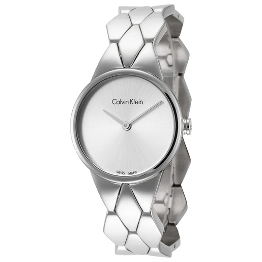 Front view of Calvin Klein Snake Women's Quartz Watch K6E23146
