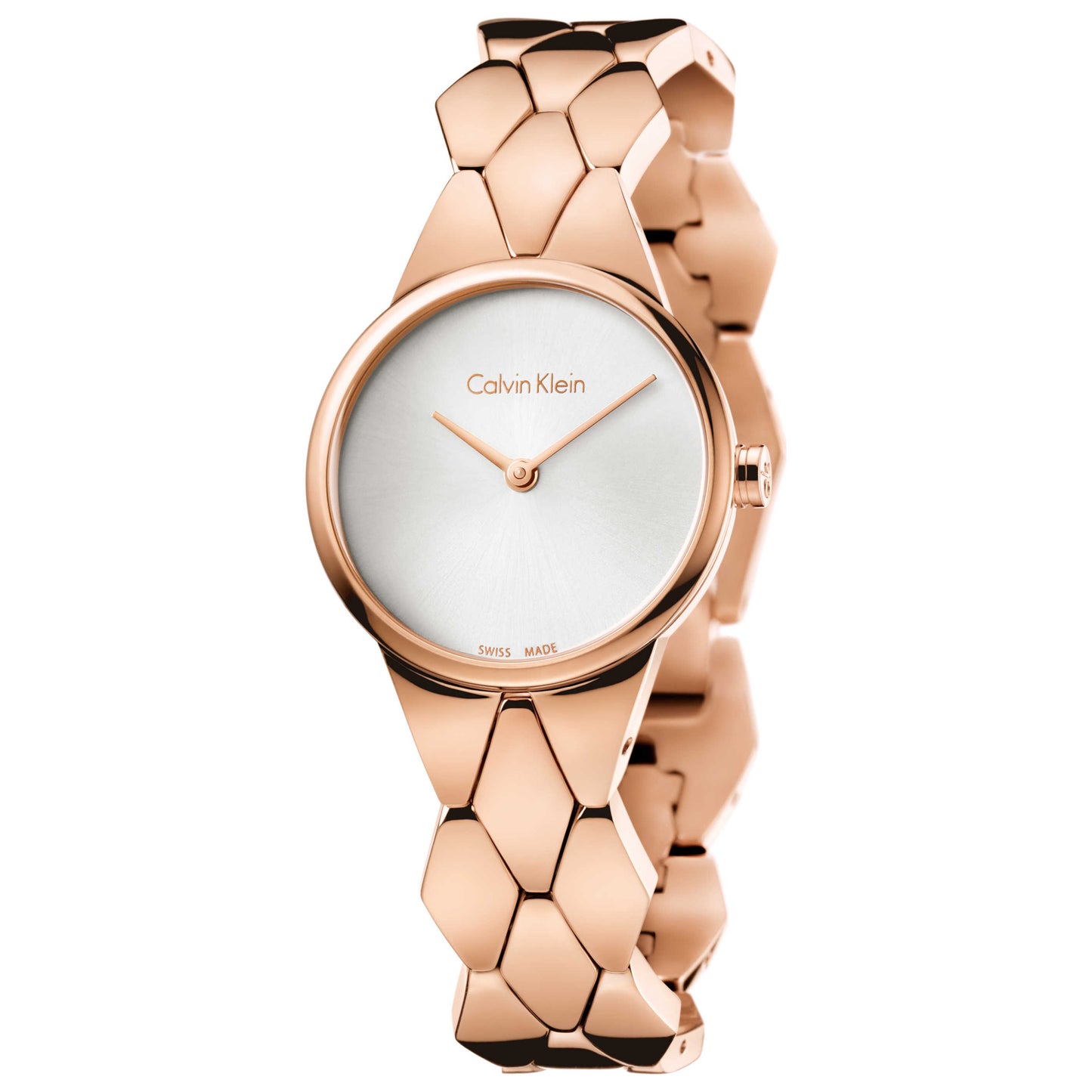 Front view of Calvin Klein Snake Women's Quartz Watch K6E23646