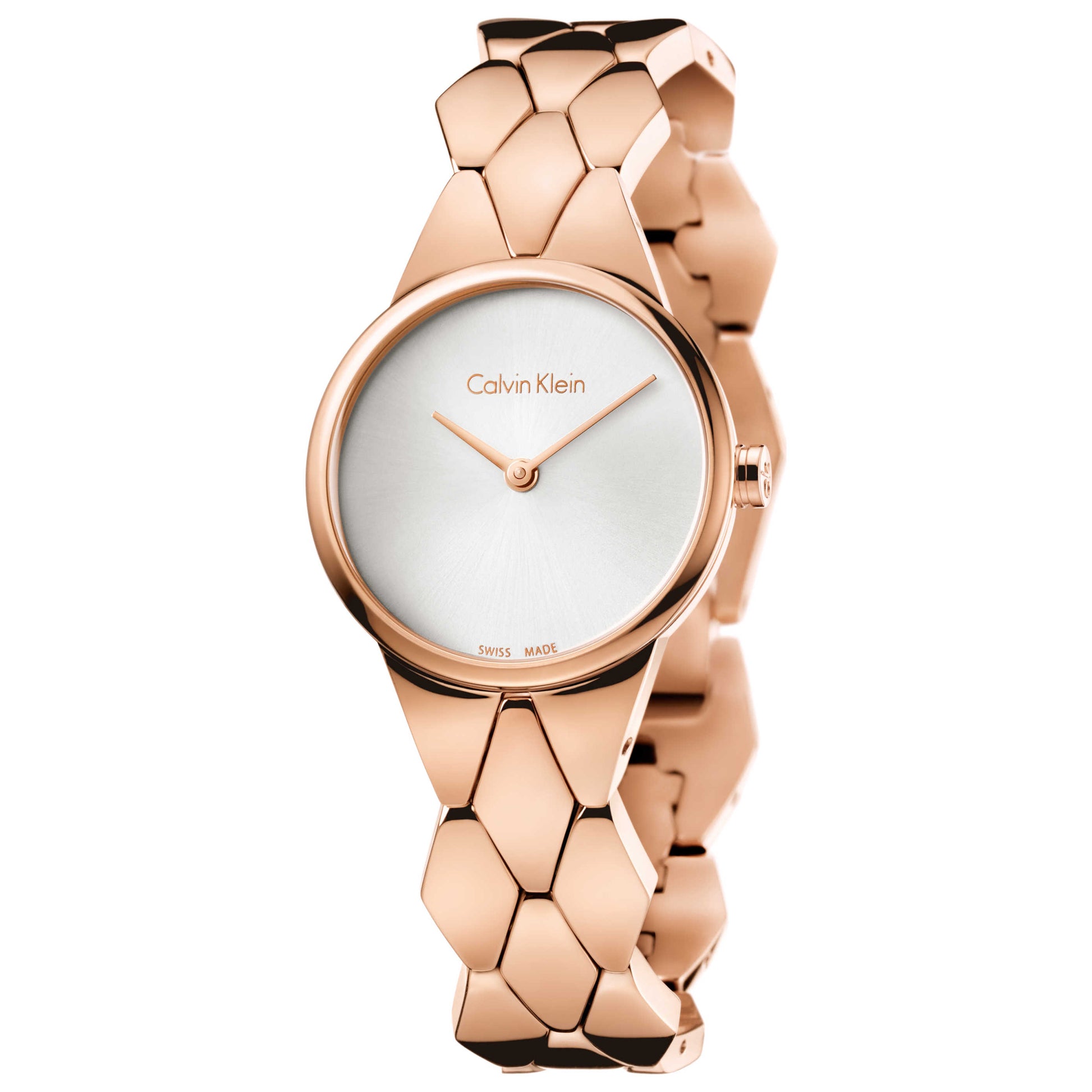 Front view of Calvin Klein Snake Women's Quartz Watch K6E23646