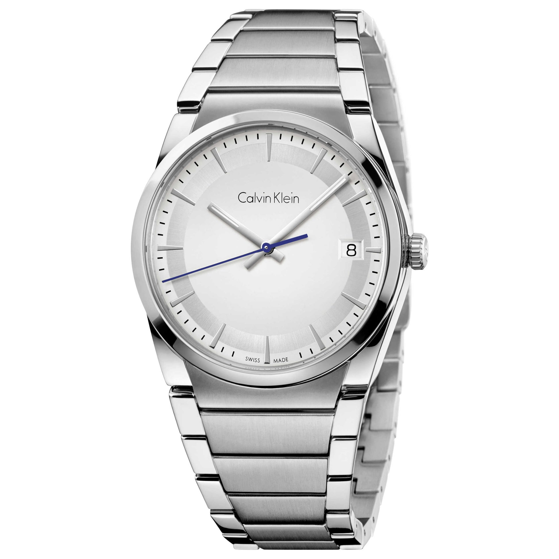 Front view of Calvin Klein Step Men's Swiss Quartz (Battery-Powered) Watch K6K31146