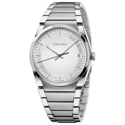 Front view of Calvin Klein Step Men's Swiss Quartz (Battery-Powered) Watch K6K31146