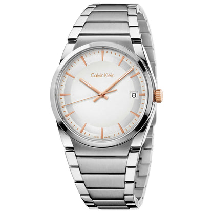 Front view of Calvin Klein Step Men's Swiss Quartz (Battery-Powered) Watch K6K31B46