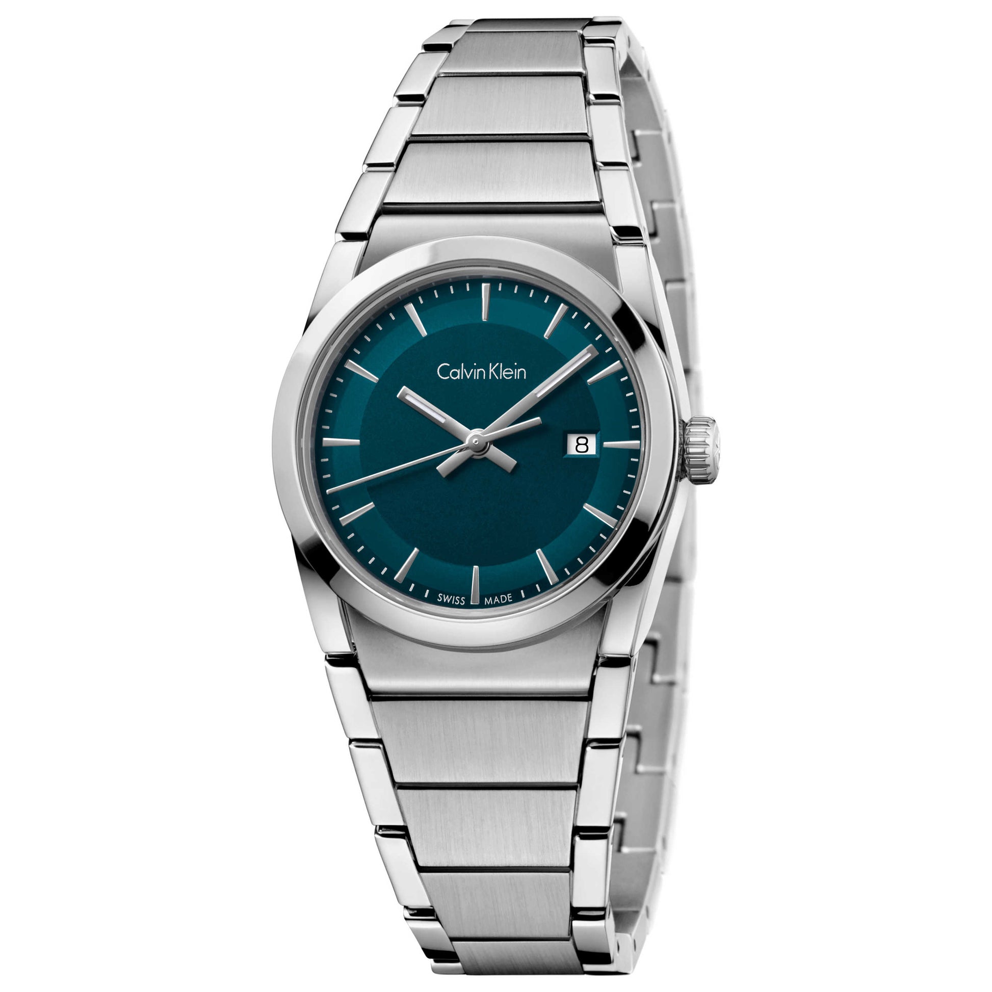 Front view of Calvin Klein Step Women's Swiss Quartz (Battery-Powered) Watch K6K3314L