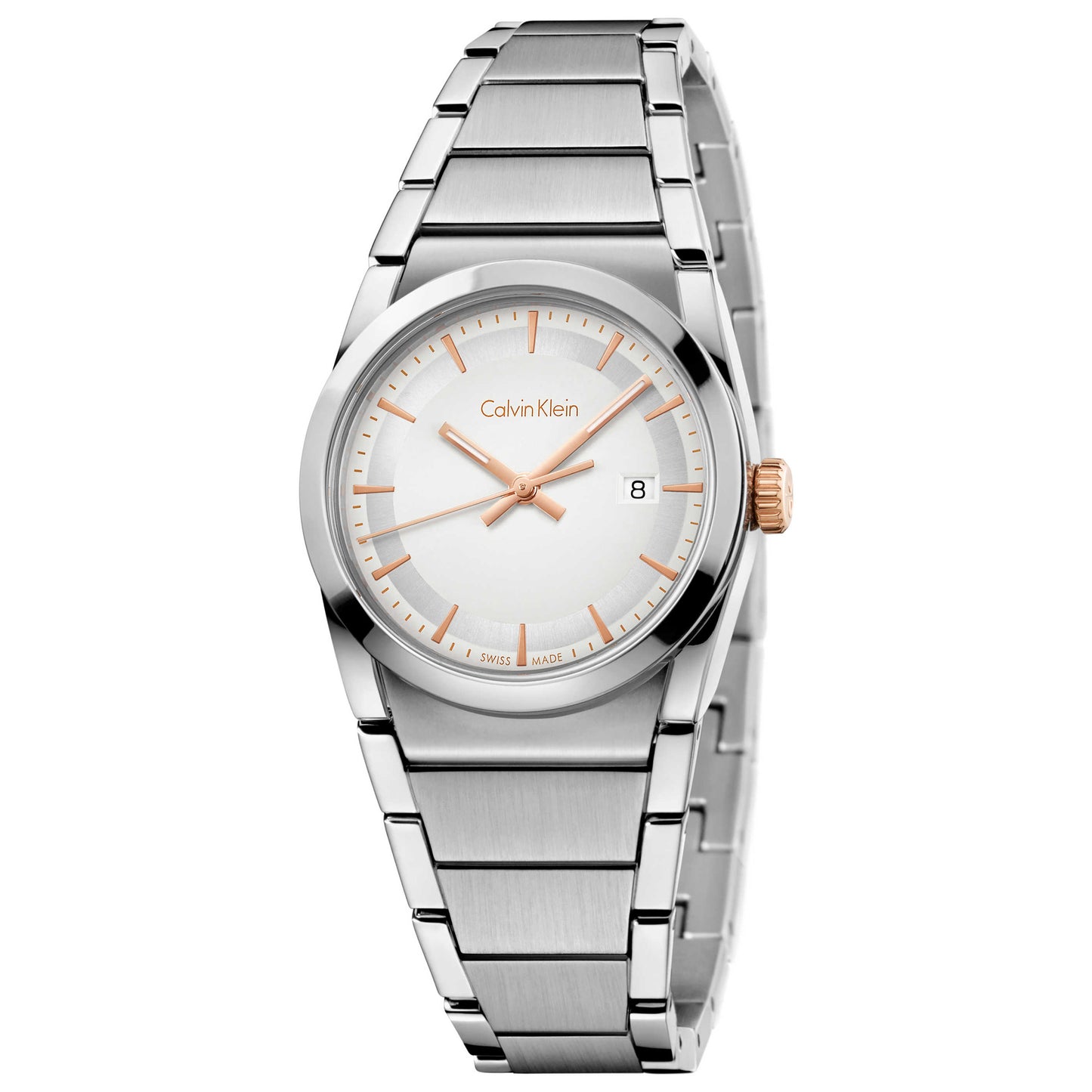Front view of Calvin Klein Step Women's Quartz Watch K6K33B46