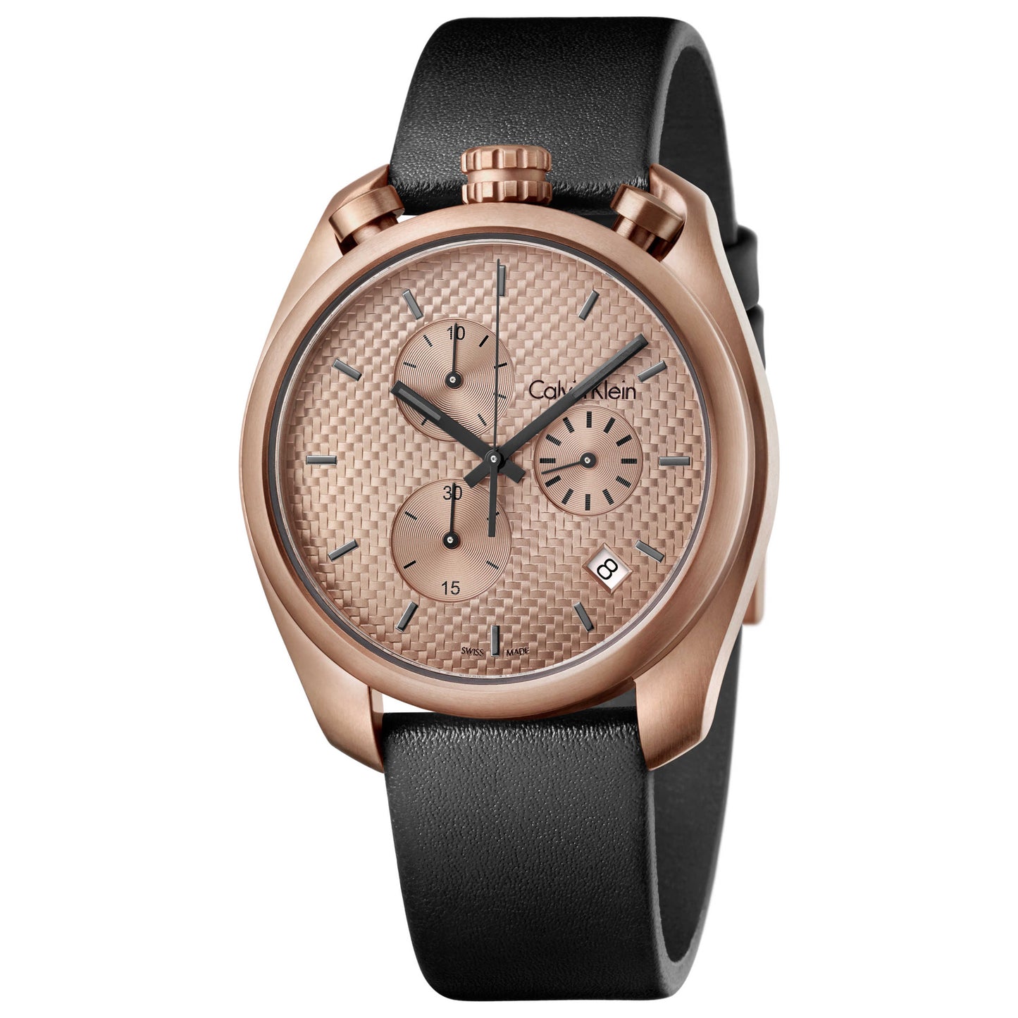 Front view of Calvin Klein Control Men's Swiss Quartz (Battery-Powered) Watch K6Z17TCK