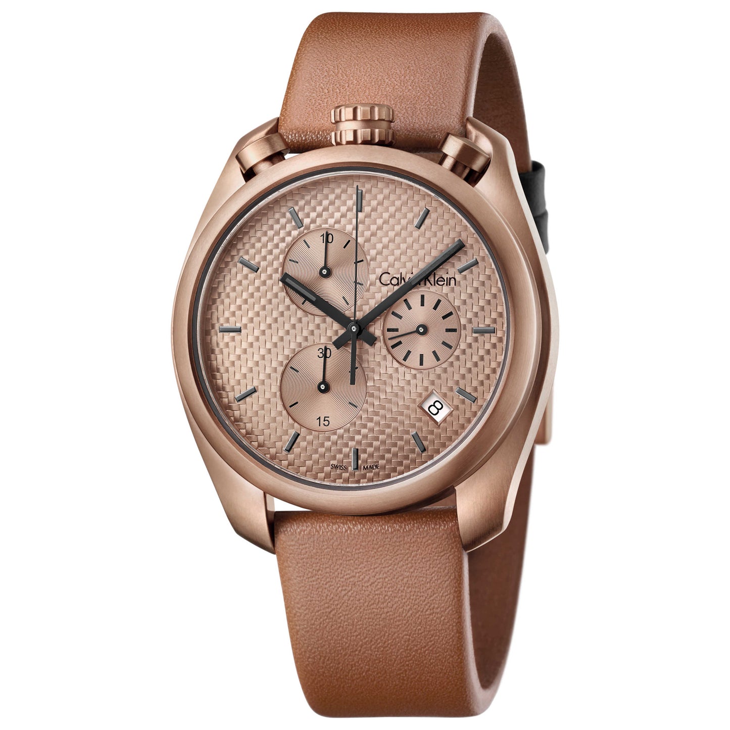 Front view of Calvin Klein Control Men's Swiss Quartz (Battery-Powered) Watch K6Z17TGK