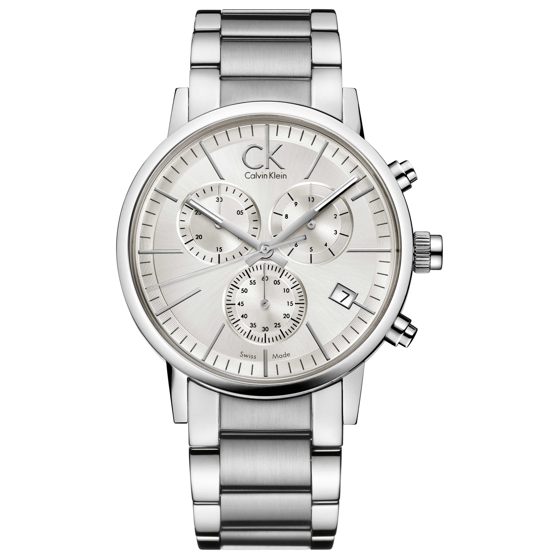 Front view of Calvin Klein Post-Minimal Men's Swiss Quartz (Battery-Powered) Watch K7627126