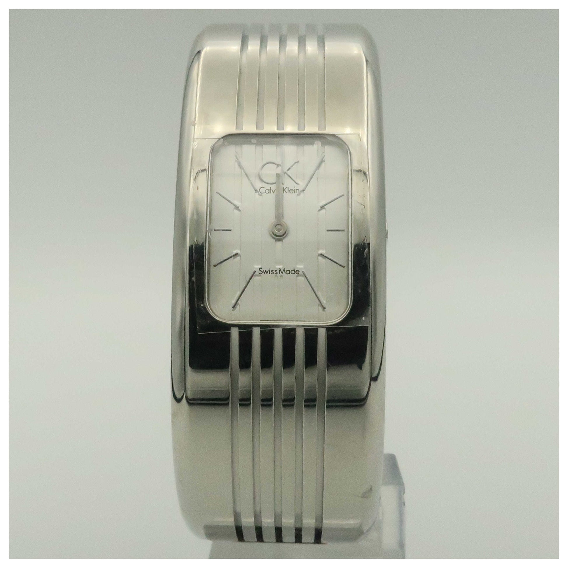 Front view of Calvin Klein Fractal Women's Swiss Quartz (Battery-Powered) Watch K8124120-PO