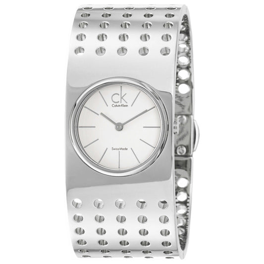 Front view of Calvin Klein Grid Women's Quartz Watch K8324120