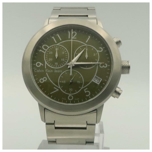 Front view of Calvin Klein Jeans Continual Men's Swiss Quartz (Battery-Powered) Watch K8717150-PO