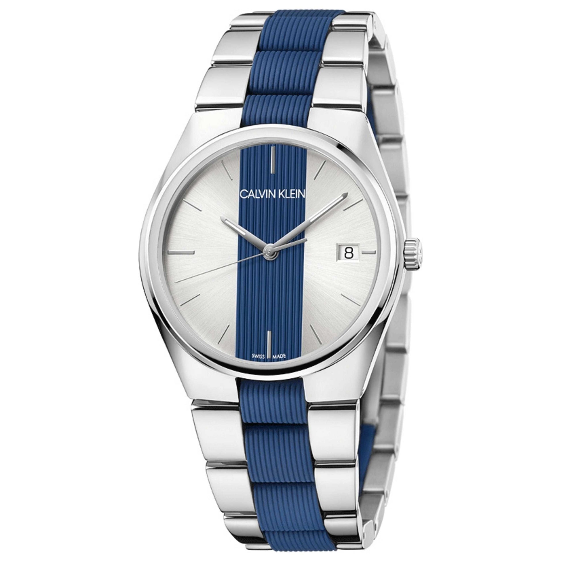 Front view of Calvin Klein Contrast Men's Quartz Watch K9E211VX