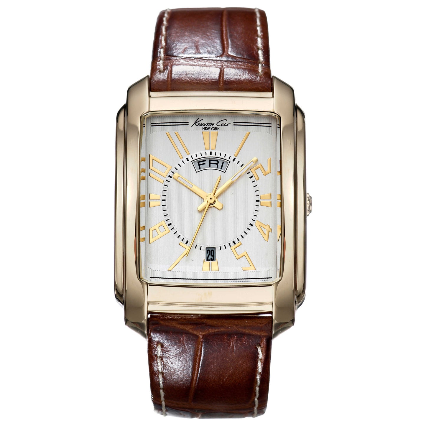 Front view of Kenneth Cole Rectangular Men's Watch KC1346