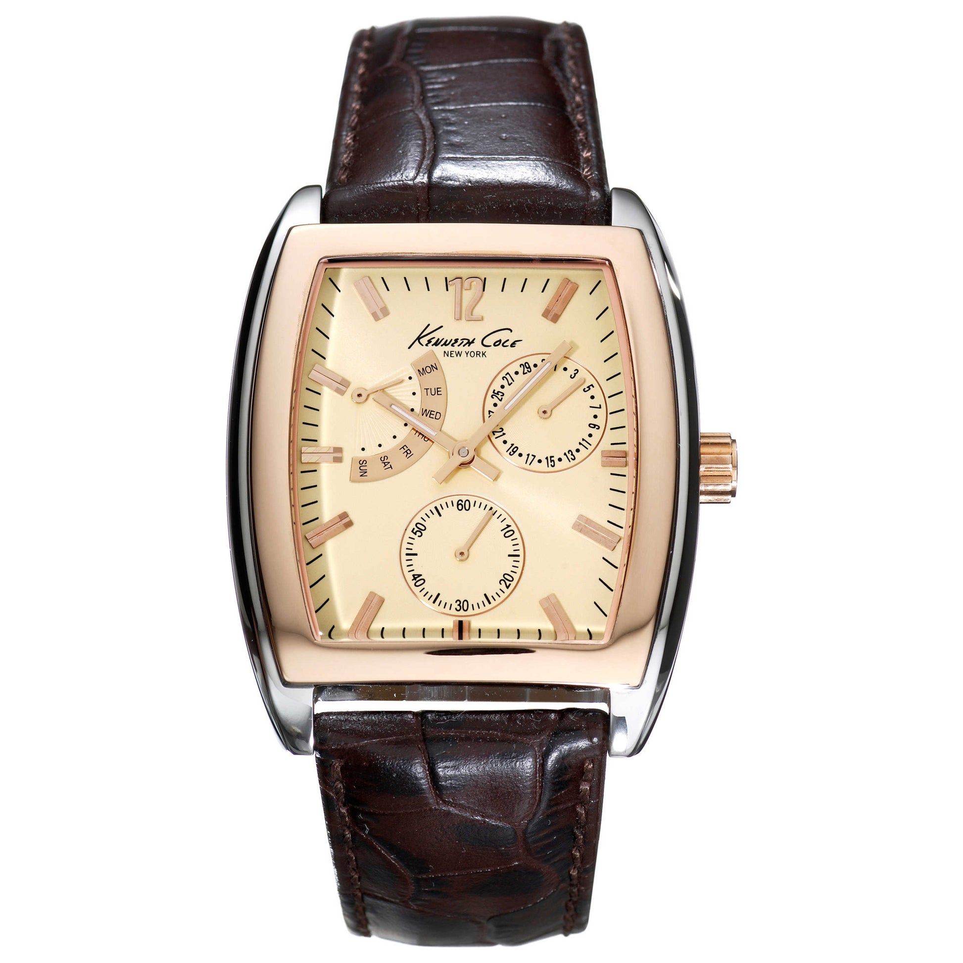 Front view of Kenneth Cole Barrel Men's Watch KC1433