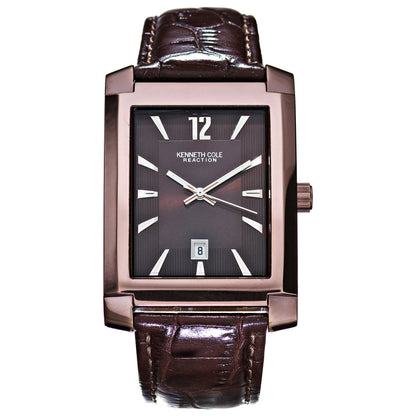 Front view of Kenneth Cole Rectangular Men's Watch KC1457
