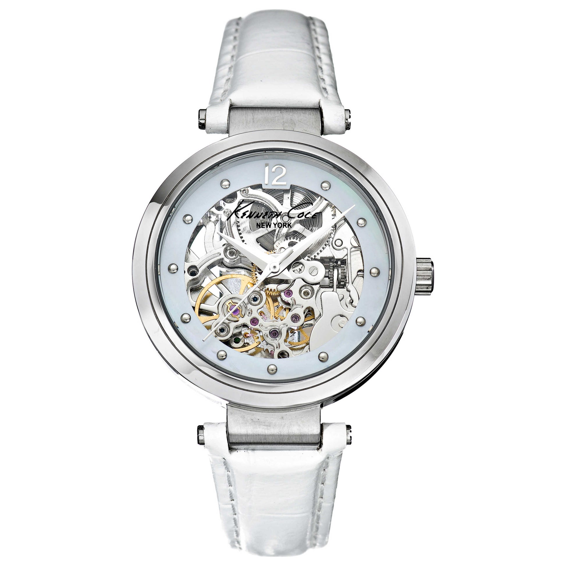 Front view of Kenneth Cole Skeleton Women's Watch KC2487