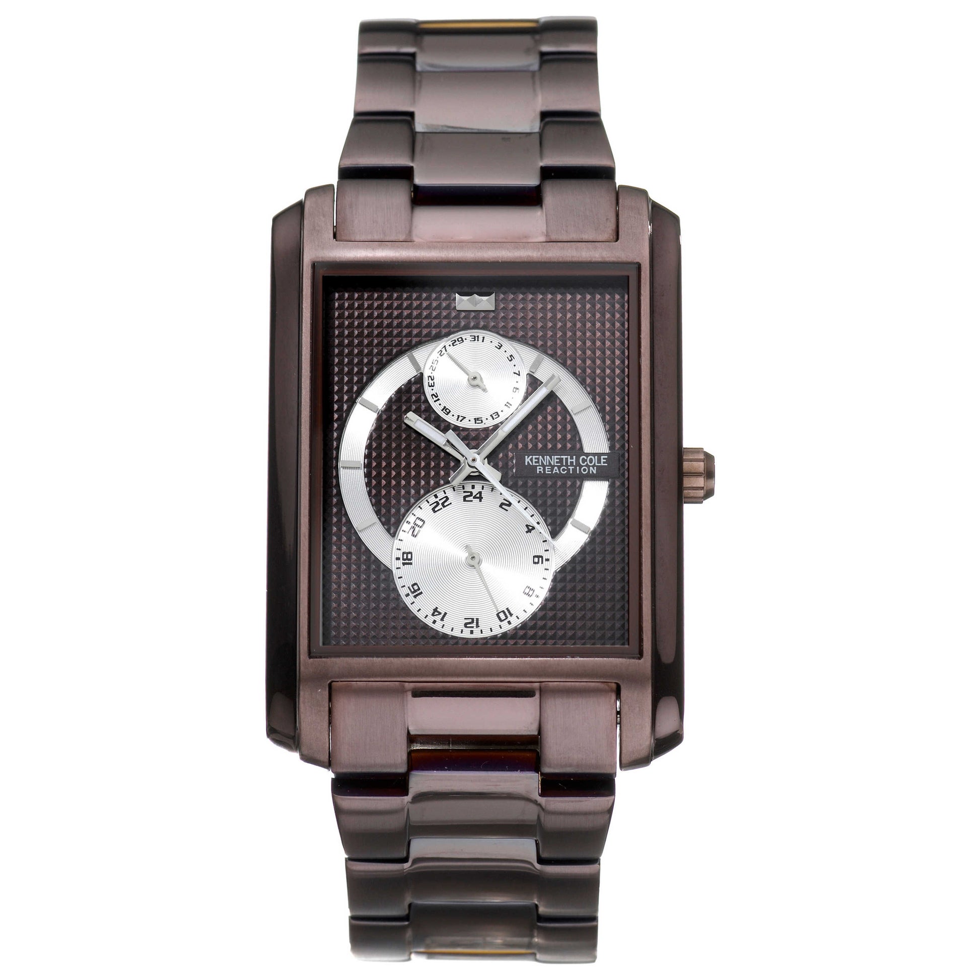 Front view of Kenneth Cole Rectangular Men's Watch KC3787