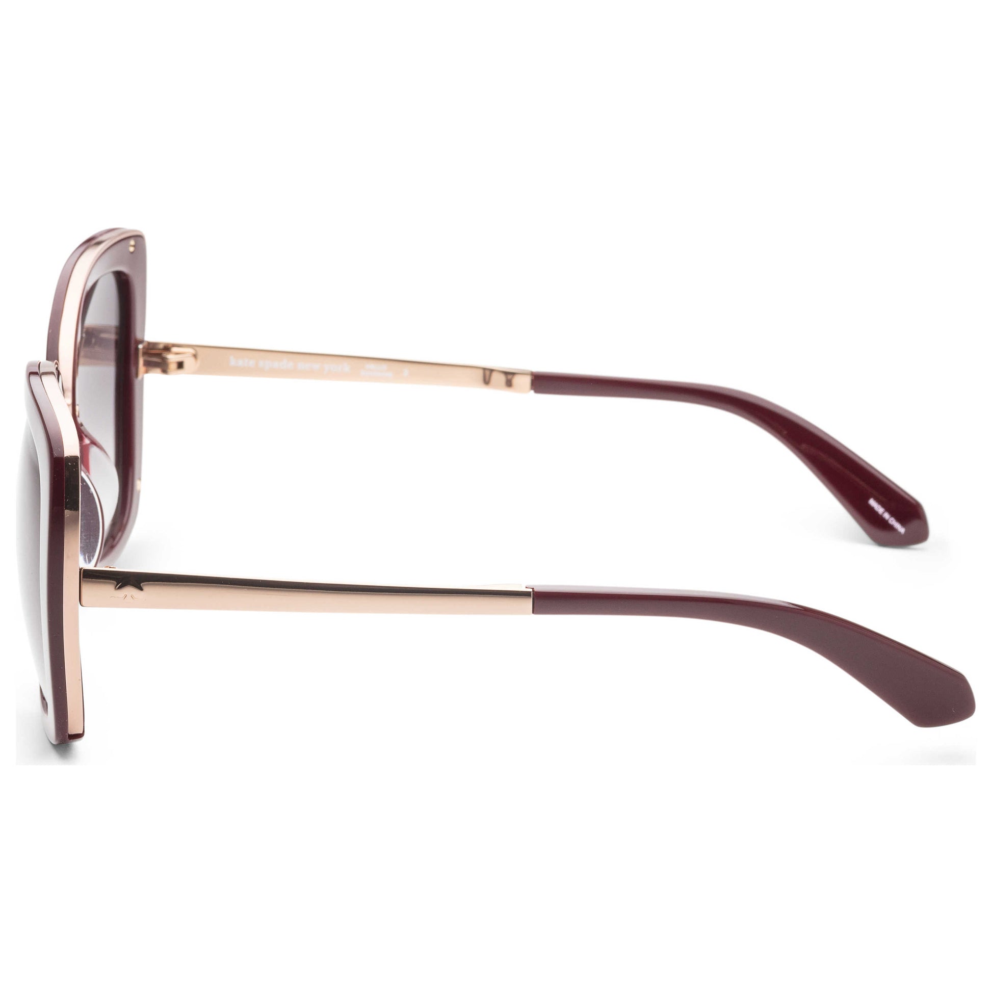 Left view of Kate Spade Kimora Women's Sunglasses KIMORAGS-0LHF-9O