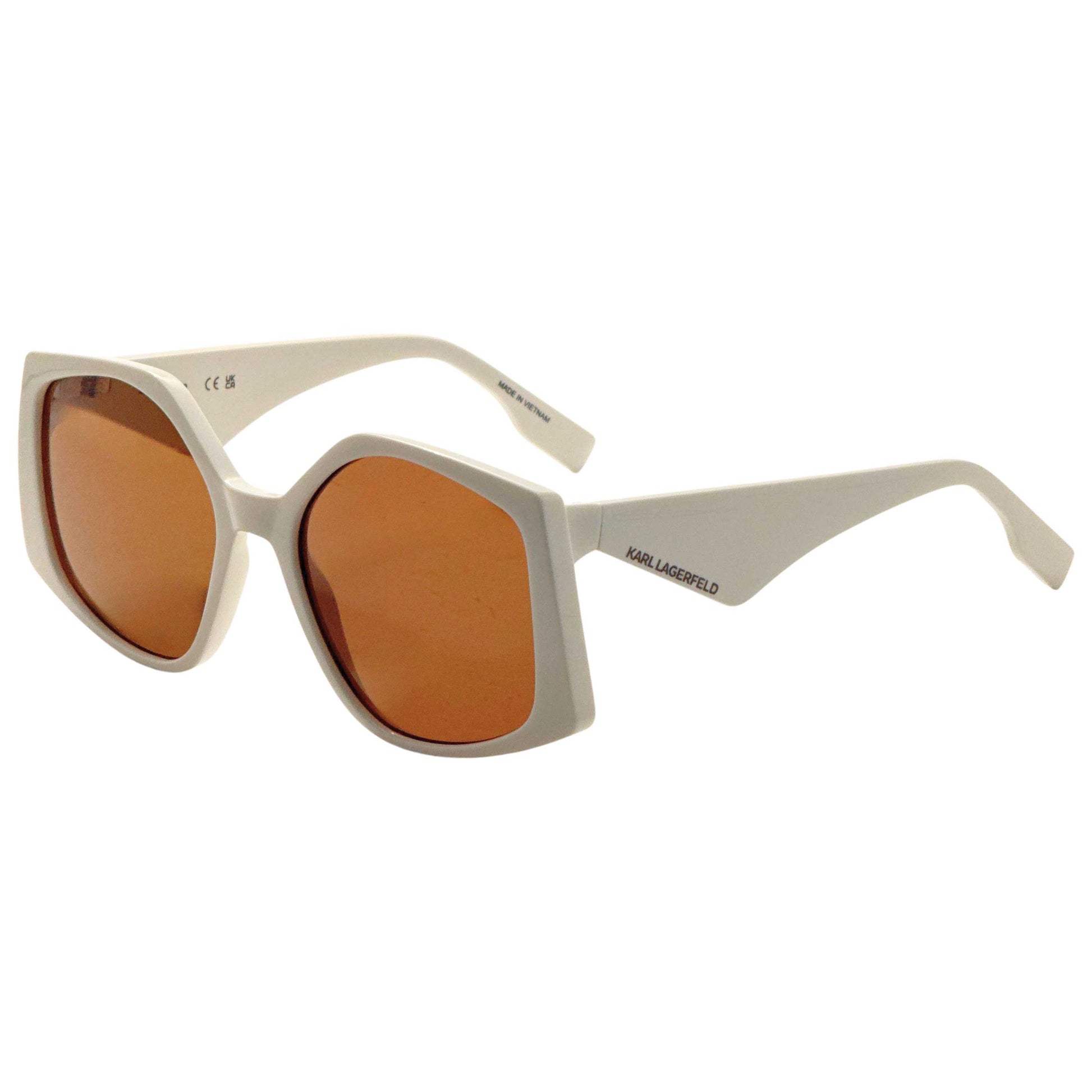 Front view of Karl Lagerfeld Women's Sunglasses KL6208S-105-55