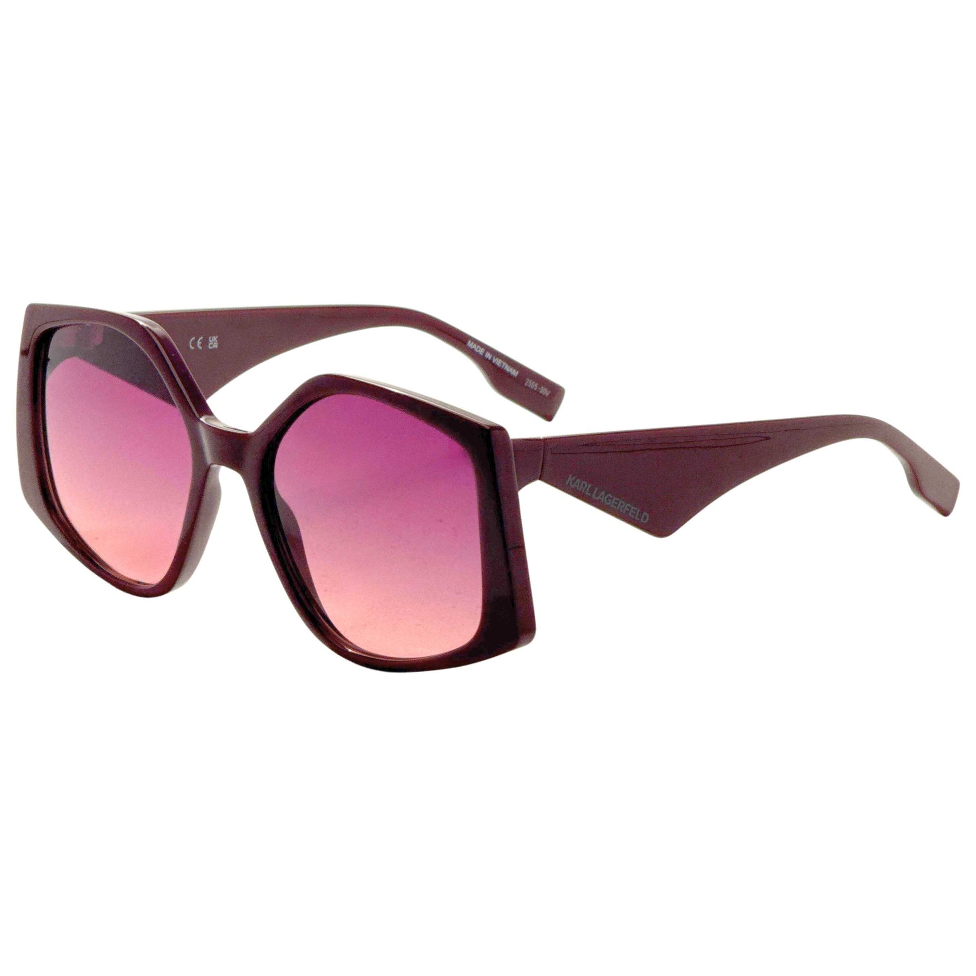 Front view of Karl Lagerfeld Women's Sunglasses KL6208S-601-55