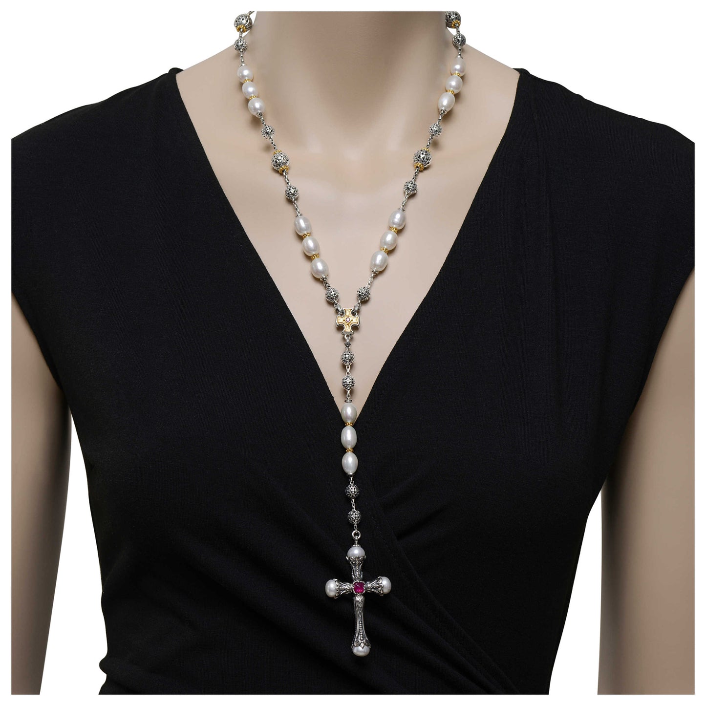 Konstantino Lariat Women's Necklace KOMK4735-450-CUT - Image #2