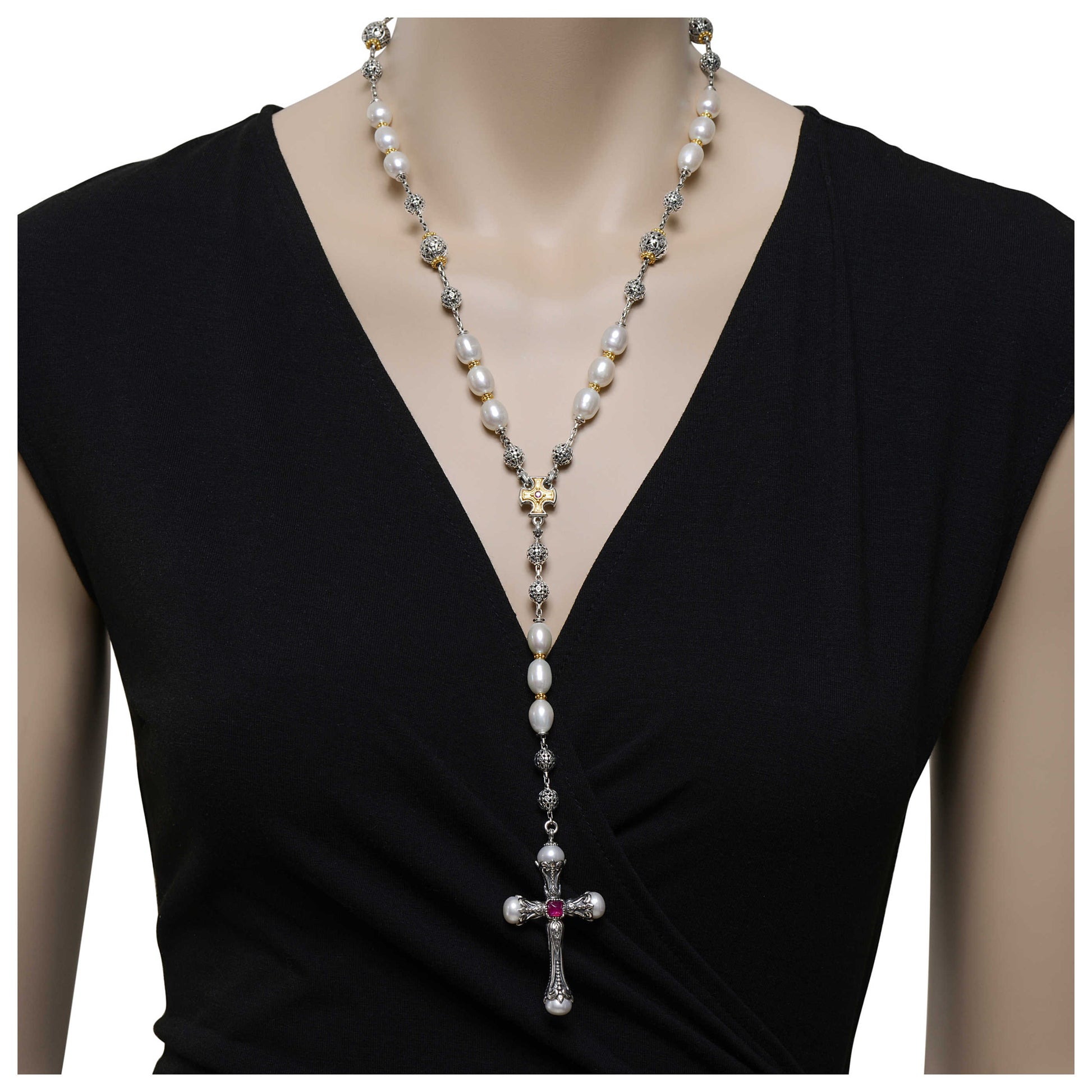 Konstantino Lariat Women's Necklace KOMK4735-450-CUT - Image #2